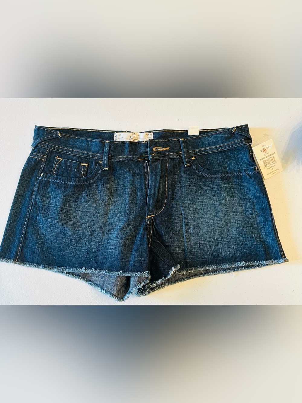 Dark Wash Denim Cutoff Shorts